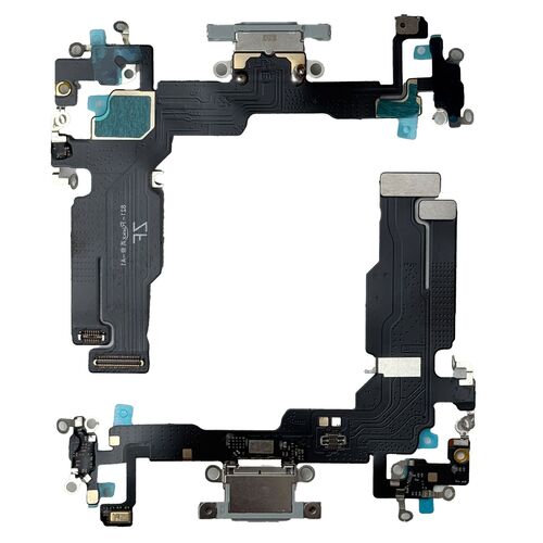 F�r Apple iPhone 15 Ladeanschluss Dock Connector Reparatur Ersatzteil Blau