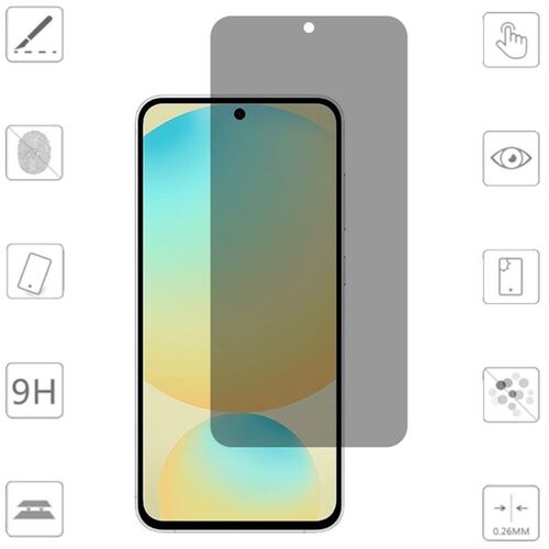 F�r Samsung Galaxy S25 FE 1x 2.5D 0,26mm Privacy Display 9H Hart Glas
