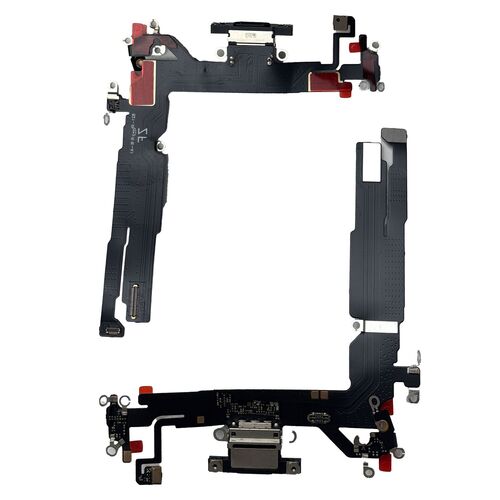 F�r Apple iPhone 16 Ladeanschluss Dock Connector Reparatur Ersatzteil Schwarz