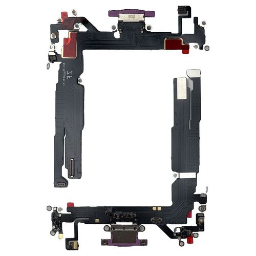 Fr Apple iPhone 16 Ladeanschluss Dock Connector Reparatur Ersatzteil Pink