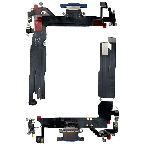 F�r Apple iPhone 16 Ladeanschluss Dock Connector Reparatur Ersatzteil Blau