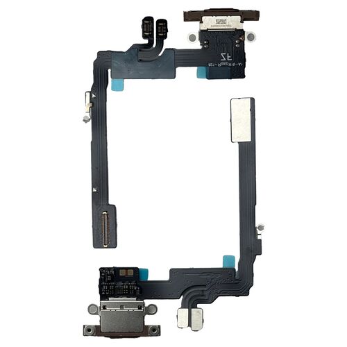 F�r Apple iPhone 16 Pro Ladeanschluss Dock Connector Reparatur Ersatz Gold