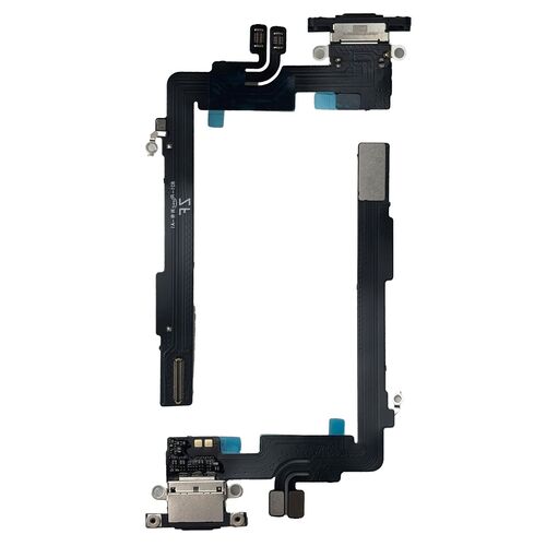 F�r Apple iPhone 16 Pro Max Ladeanschluss Dock Connector Ersatzteil Schwarz