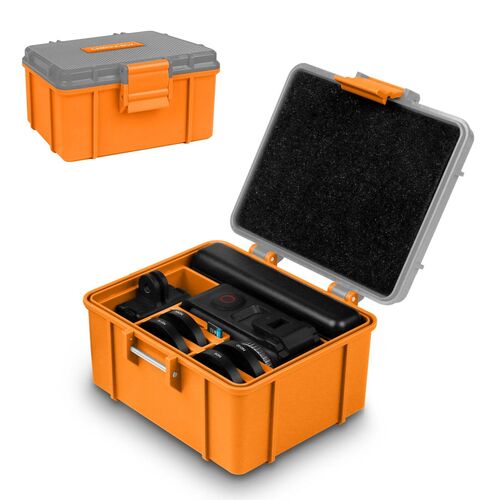 F�r DJI Osmo Action 5 Pro / 4 / 3 Hard Case Aufbewahrungsbox Orange