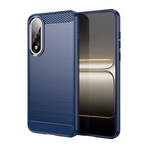 Fr OnePlus Nord 5 Carbon Fiber Brushed Design TPU Hlle Case Blau