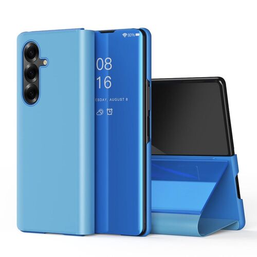 F�r Samsung Galaxy Z Fold7 5G View Spiegel Wake UP Smart H�lle Blau