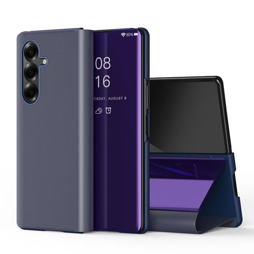 F�r Samsung Galaxy Z Fold7 5G View Spiegel Wake UP Smart H�lle Lila