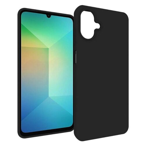 F�r Samsung Galaxy A07 4G Silikon TPU Schutz H�lle Flexibel Schwarz