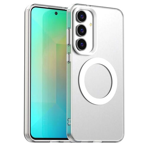 F�r Samsung Galaxy S25 FE 5G Candy Design Magsafe Hybrid H�lle Wei�