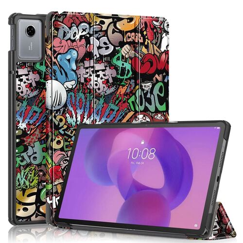 F�r Lenovo Idea Tab 11 Zoll 3folt Wake UP Smart Cover H�lle Graffiti