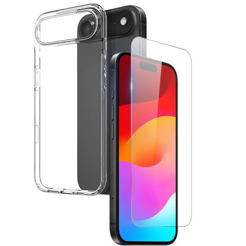 F�r Apple iPhone 17 Air H�lle & Tasche Set TPU / Kunstleder + Schutzglas w�hlbar 