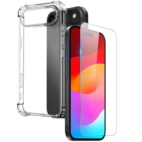 F�r Apple iPhone 17 Air H�lle & Tasche Set TPU / Kunstleder + Schutzglas w�hlbar 