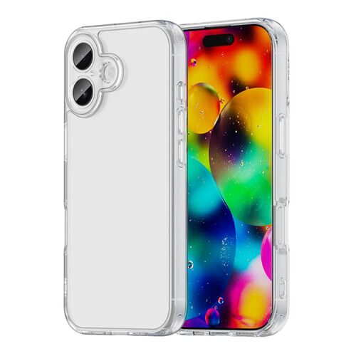 F�r Apple iPhone 17 TPU Hybrid PC H�lle mit Airbag Ecken Transparent