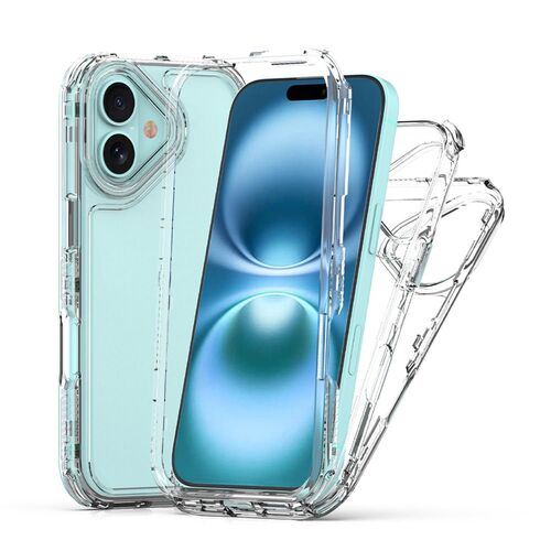 Fr Apple iPhone 17 TPU Acryl Hybrid Handy Schutz Hlle Transparent