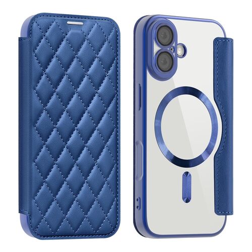 Fr Apple iPhone 17 Magsafe RFID Schutz 360 Kunstleder Hlle D- Blau