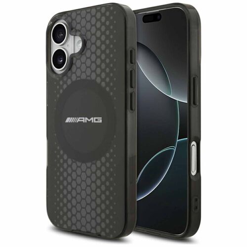 AMG Apple Double Layer Transparent Graphics MagSafe iPhone 17 Schwarz