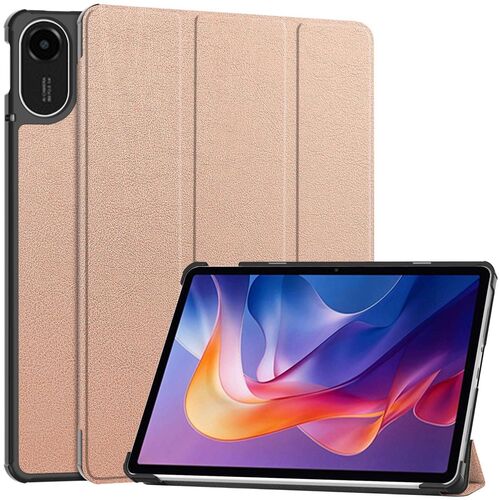 F�r Xiaomi Redmi Pad 2 4G 11 Zoll 2025 3folt Wake UP Tasche Rose Gold