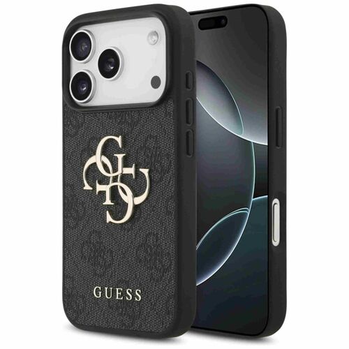 Guess Apple iPhone 17 Pro 4G Big Logo Schutzh�lle Case Cover Schwarz