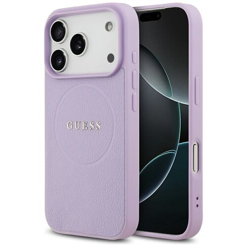 Guess Apple iPhone 17 Pro Grained Ring MagSafe H�lle H�lle Case Lila