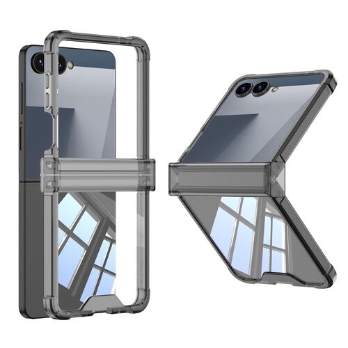 F�r Samsung Galaxy Z Flip7 Airbag Scharnier Klapp Schutz H�lle Schwarz