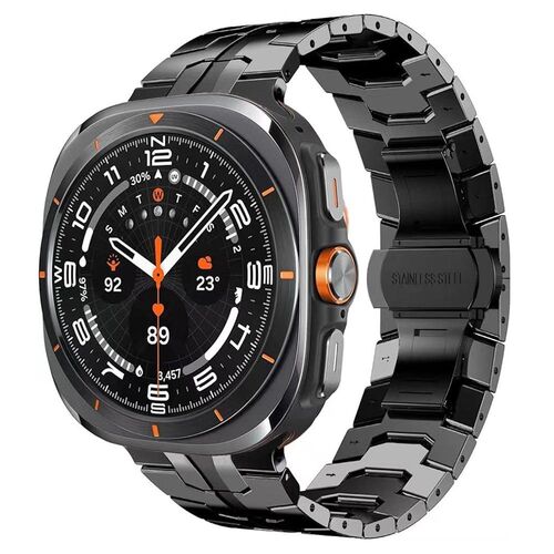 F�r Samsung Galaxy Watch 8 / 8 Classic Premium Band Butterfly Schwarz