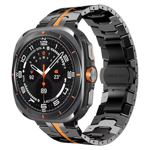 F�r Samsung Galaxy Watch 8 / 8 Classic Premium Band Butterfly Schwarz