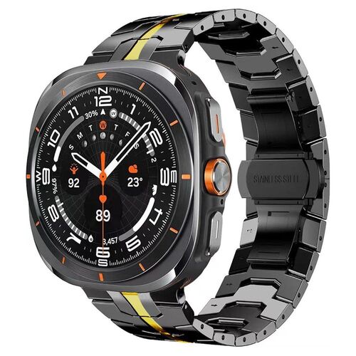 F�r Samsung Galaxy Watch 8 / 8 Classic Titanlegierung Armband Butterfly-Schlie�e 