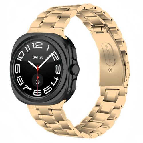 F�r Samsung Galaxy Watch 8 / 8 Classic Five Bead Edelstahl Ersatz Watch Armband 