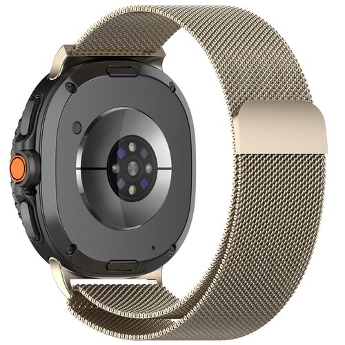 F�r Samsung Galaxy Watch 8 / 8 Classic Metall Mesh Arm Band Beige