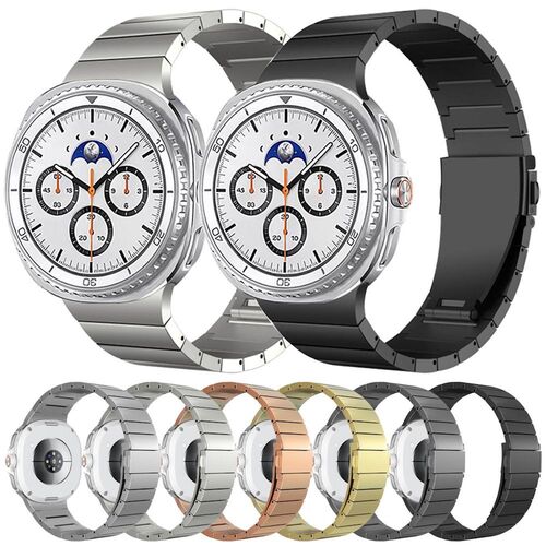 F�r Samsung Galaxy Watch 8 / 8 Classic Premium Edelstahl One Bead Design Armband