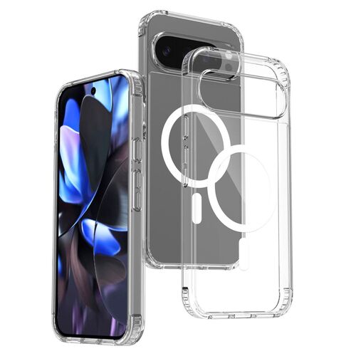 F�r Google Pixel 10 Pro XL Skin Feel MagSafe Hybrid H�lle Transparent