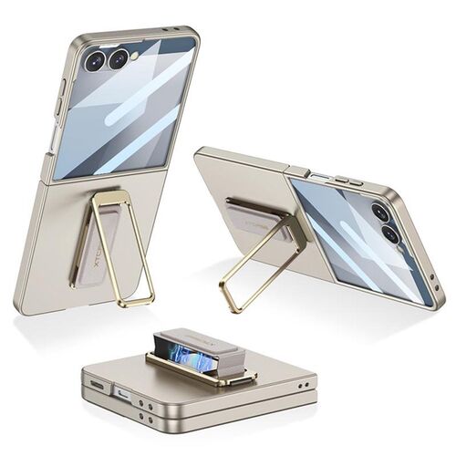 F�r Samsung Galaxy Z Flip7 GKK Ultra D�nne H�lle mit Drehst�nder Titan