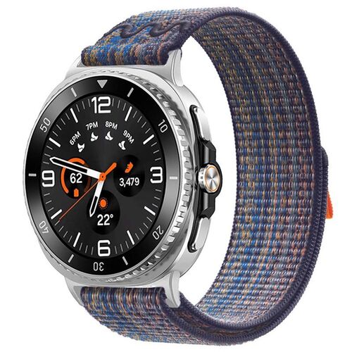 F�r Samsung Galaxy Watch 8 / 8 Classic Nylon Armband Klettverschluss