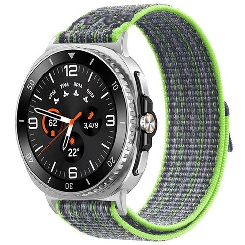 F�r Samsung Galaxy Watch 8 / 8 Classic Nylon Armband Klettverschluss