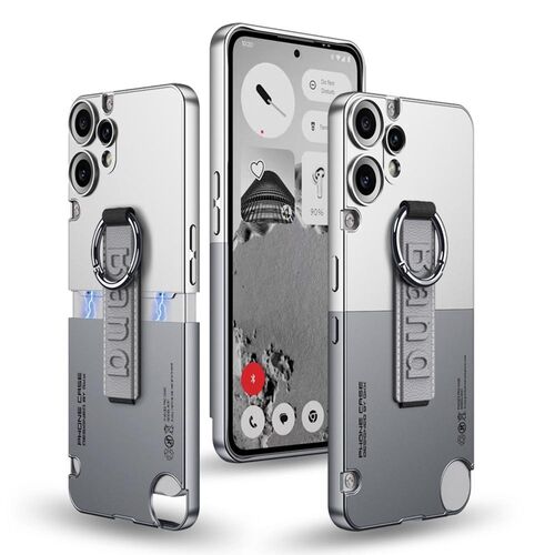 F�r Nothing CMF Phone 2 Pro Zweiteilige Ringhalter H�lle Wei� / Grau