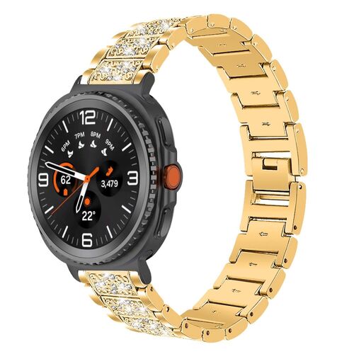 Edelstahl Band Diamant Design f�r Samsung Galaxy Watch 8 40mm 44mm Classic 46mm 