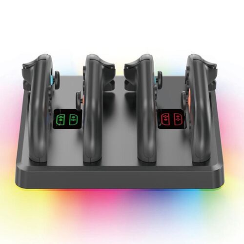 F�r Nintendo Switch 2 Controller Magnetische Ladestation Schwarz