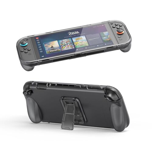 F�r Nintendo Switch 2 TPU Schutzh�lle mit St�nder Konsole Transparent