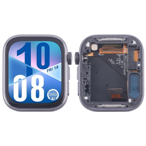 F�r Huawei Watch Fit 4 LCD Display Ersatzteil mit Rahmen Schwarz Reparatur