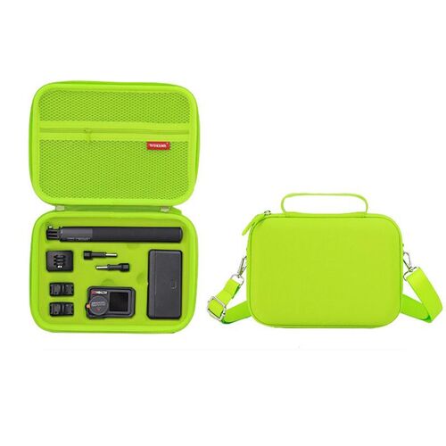 F�r DJI Action 5 Pro / 4 / 3 All-in-One Tragetasche Fluorescent Green