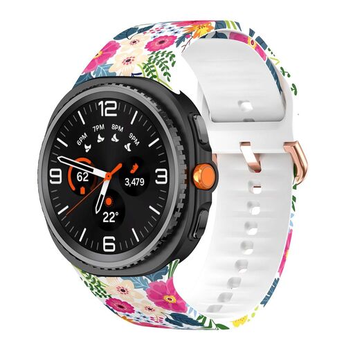 Silikon Motiv Design Armband f�r Samsung Galaxy Watch 8 / 8 Classic