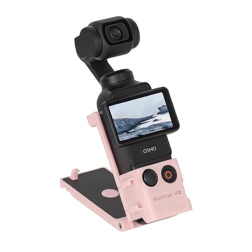 F�r DJI Osmo Pocket 3 Magnetische Halterung 1/4 Adapter Cold-Shoe Pink