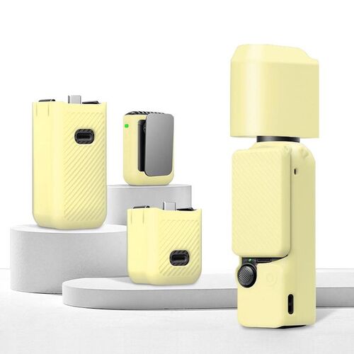 F�r DJI OSMO Pocket 3 6-in-1 Silikon TPU Schutzset Cover Gelb