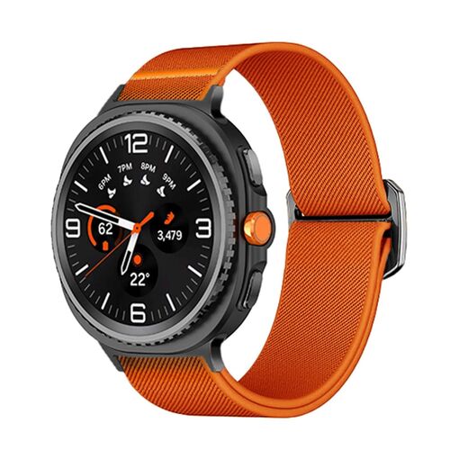 F�r Samsung Galaxy Watch 8 / 8 Classic Nylon Sport Armband Orange