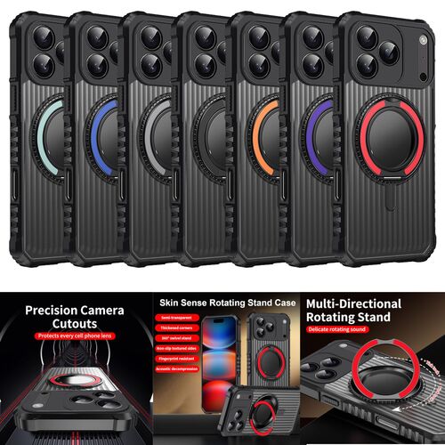 MagSafe H�lle f�r iPhone 17 Air Pro Max 360 Grad Ring Halter und Kameraschutz