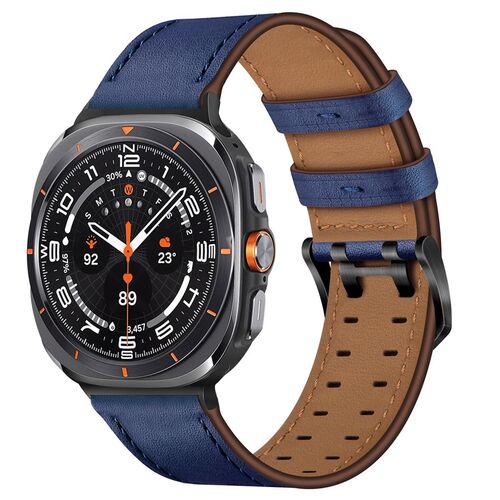 Echtleder Armband f�r Samsung Galaxy Watch 8 / 8 Classic mit Doppelverschluss 