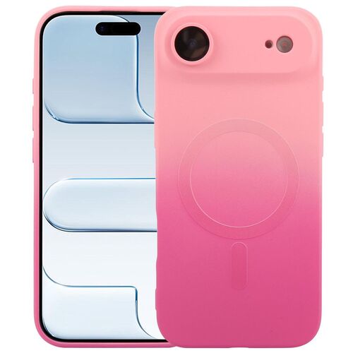 F�r Apple iPhone 17 Air Silikon MagSafe H�lle Farbverlauf Linsenschutz