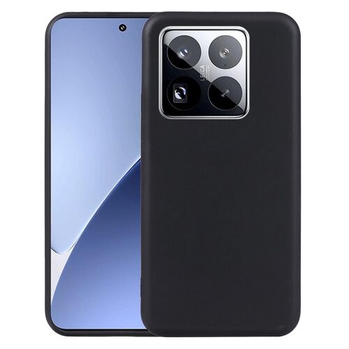 F�r Xiaomi 15T Pro 5G Silikon TPU Schutz H�lle Flexibel D�nn Schwarz