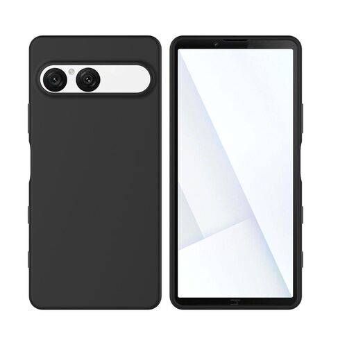 F�r Sony Xperia 10 VII Silikon TPU Schutz Handy H�lle Flexibel Schwarz