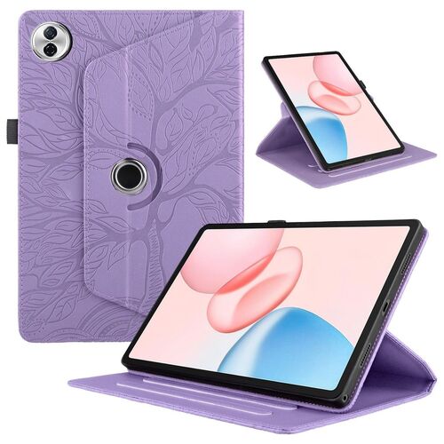 F�r Honor Pad 10 360 Grad Rotation Baum Design Kunstleder Tasche Lila